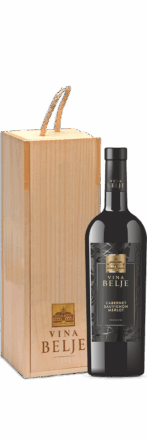 Poklon drvena kutija Cabernet Sauvignon Merlot Premium